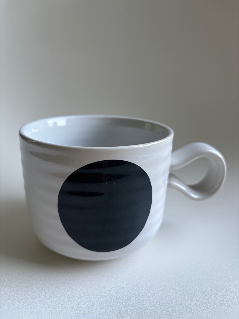 Crate&Barrel Camilla Engdahl ELSA Mug rare discontinued EUC ribbed ceramic